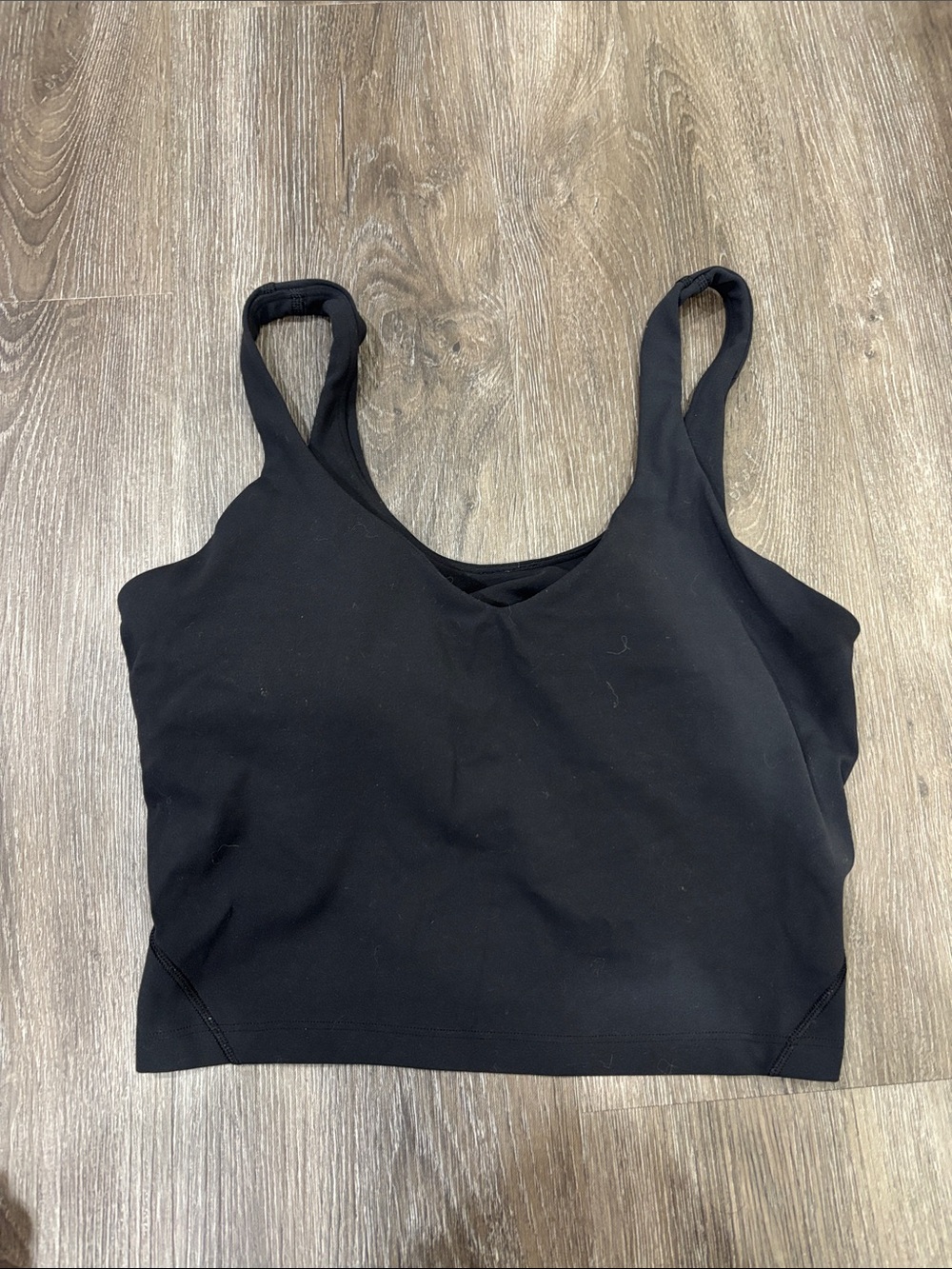lululemon athletica Black Scoop Crop Sports Bra